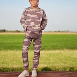 HUDSON Jeans Kids Camo Set Lavender Mist SZ L